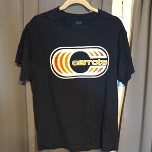 Carrots By Anwar Carrots Men's Black T-Shirt‎ Logo Graphic Sz L GUC READ